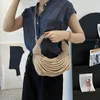 Luxury Women Hobo Bag Summer Mini Crossbody Bags Fashion Fashion Moda Diseño de fideos Bolso de hombro Lady Cena Bag Satchel 240327