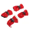 Dog Apparel 4 Pcs Pet Shoe Covers Reflective Shoes Fashion Snowshoes Velvet Outdoor Footwear