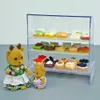 Mutfaklar Yemek Oyun 1 12 Ölçekli Dollhouse Minyatür Kek Mağazası Dekorasyon Fırın Standı Ekran Gıda Seti Model Oyun Evi Hediye Mutfak Oyuncak 2443