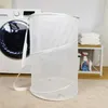 Sacchetti per lavanderia cesto in panno in poliestere durevole soluzione di conservazione multiuso pieghevole traspirante per facile