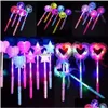 Led Light Sticks Glowing Magic Glow Stick Flash Fairy Night Market Childrens Toy Stall Style Push Scan Code Small Gift Drop Delivery Dhdhw