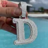 Оптовая обледенена A-Z Diamond Pendants очаровал первоначальное письмо Moissanite Penden