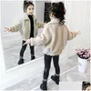 Giacche ragazze babys per bambini giacca cappotto outwear 2024 jean veet addensare inverno autunno soprabito top adolescenti per outdrens per bambini drop delive otnzu