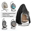 Chair Covers Egg Cover Black Patio Swing Waterproof Dust Protector With Zipper Protective Case For Outdoor