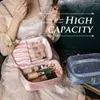 Cosmetic Bags Portable Travel Wash Handbags Multifunctional Bronzing Storage Lipstick Toiletry Case Velvet Bag Makeup