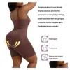 Damesjaberse dames dames bodyshaper knie hoge compressie postpartum gebruik afslankschede fajas colombiaanse bbl post op supplies d dhfhr