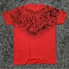 Camisetas de manga corta de gran tamaño con estampado de letras góticas estéticas de algodón para hombre y2k holgadas de verano cómodas con cuello redondo 240329