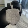 Anpassad Pass Diamond Tester Hip Hop VVS Moissanite Charm Necklace Iced Out Sier Letter Name Pendant Men smycken