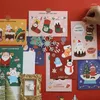 Décoration de fête Carte postale magnifiquement idéale pour la chambre facile à appliquer et à retirer l'art mural personnalisé de Noël unique