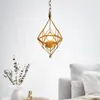 Bougend Cage de fer Hanging Geométrique LED Lantern Battery Powered Wrotless Lampe for Weddings Party Home Decor Howder
