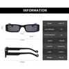 Ins Fashion Vintage Sunglasses Femme Brand Designer Retro Rectangle Sun Glasses Femelles Colorful Square Eyewear 240315