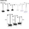 Jewelry Pouches 2PCS/3PCS Black Clear Acrylic Stud Earring Display Rack Stand Organizer Bouches Ornament Holder Hook Hanger Counter Case