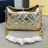 Thick Chain Underarm Shoulder Bag For Women Gold Diamond Zipper Bag Luxury Shoulder Tote Designer Shoulder Silver Bag Luxurys Handbags Messe