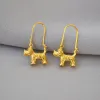 Earrings Processing custom European and American personality creative cute adorable dog golden pig animal zodiac earrings