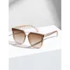 1PC Women Square Frame Boho Tinted Lens Y2K Solglasögon för strandresor UV -skyddstillbehör