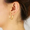 Boucles d'oreilles Hoop 2024 Big Brings Multi Bling Star avec des bijoux Clear Cz Elegance Women