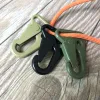 Strumenti 10pcs/lotto Sistema sospeso Cintura tattica per esterni in molti attrezzatura chiave Strumento Carabiner Olecranon Hook