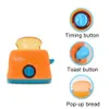 Cozinhas Jogue Misturador de torradores de aparelhos de simulação de comida de comida de comida de comida com LED Finque