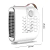 Fans mini elektriska värmare för hemmakontor 500W Instant Electric Warmer Heat Spise Mini Heat Fan Heater Home Heaters 3 färger