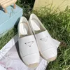9 färg lyxiga casual kvinnor skor espadrilles sommardesigners damer platt strand halv tofflor mode kvinna loafers fiskare duk sko pra storlek 35-42