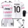 Jersey de Jersey Juventus numéro de jeu Hovic Chiesa di Maria Pogba Football Jersey