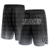 Shorts maschile personalizzato Black Line Authentic Basketball 3D Stamped Men Your Name Mumber Quick Essick Beach