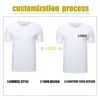 Men's T-Shirts Build Brand Mens T-shirt Round Neck Diy Basic Thick Necklace Shirt Customized Design with 25 Colors and Sizes S-5XL J240402
