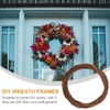 Decoratieve bloemen 2 stks chique krans diy ring kerst rotan ambachtelijke slingersmateriaal maken