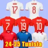 2024 TONISIA SOCCER JESEYS MENS 7 MSAKNI 23 SLITI 19 Jaziri 11 Khenissi 22 Pen said 4 Abdi 3 Talbi 14 Liidouni 10 Khazri Football Shirt onmorm 2025 24 25