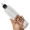 Sous-package liquide bouteille transparente graduée d'équipement de laboratoire de bouteille en plastique transparent 30 ml / 50 ml / 100 ml / 230 ml