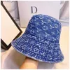 Ball Caps Cowboy Bucket Hat Casual unisex czapki kobiety męskie HATS HATS do ulicznego dżinsowego nadruku dopasowana czapka Mężczyzn D2109152HL Pulpit Designer Capq240403