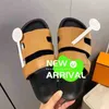 Oran Sandals Summer Leather Slippers Genuine Leather Sandals Foam Runner Platform Genuine Leather Shoes Sandal Beach Novelty