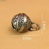 Keychains 1PC Vintage Brass Keychain Pure Copper Gluttonous Bell Car Key Chain Pendant Small Men And Women