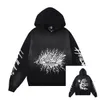 Hellstar Hoodie Erkekler Köpekbalığı Grafik Tee Kazak Mektup Baskı Pocket Erkek Kadınları ile Uzun Kollu Üstler Giyim Moda Erkek Kadın Gömlek Şortları Sweatshirt