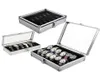 GRID Slots Watch Box Bekväm Lätt Watch Winder smycken handledsklockor Fallhållare Display Storage Box Aluminium Organize9118278