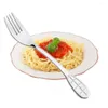 Forks 12 -Grade Silverware Setles z makaronem przybory kuchenne widelca na lunch kemping