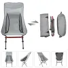 Furnishings Outdoor Camping Picnic Portable Ultralight Fishing Folding Chair Breathable Wearresistant Aluminum Alloy Backrest Moon Chair