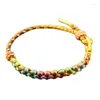 Braccialetti di fascino bracciale cinese fatto a mano Bracciato fortunato nodi fiori di pesca bracciale elastico polsino elastico e elegante maniglie unisex unisex