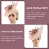 Bandanas Headband Black Mesh Top Hat Tops Hats Headwear For Tea Party Fascinators Women Bride