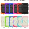 Adjustable Kickstand Shockproof Silicone Case For Samsung Galaxy Tab A7 Lite 8.7 inch Hybrid Armor Rugged Drop Proof Tablet Cover Shoulder Strap+Screen PET Film