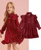 Printemps rouge enfant en bas âge bébé fille anniversaire mariage reconstitution historique fête coeur saint valentin princesse été Tutu robes 7390176