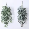 Decorative Flowers Simulated Eucalyptus Wall Mounted Rattan Countryside Indoor Artificial Flower Decoration
