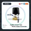 Controle MOES ZIGBEE 3.0 Smart Gas Water Valve Controler Remote Control Echo Plus Voice Control, trabalhe com Alexa Google Home