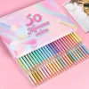 Pennor mode dygnet runt färger BruTfuner Macaron Colored Pencils Ritning Pastell Sketching 80 Bright Crayons de Couleur Set Art Supplies