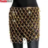 Skirts Sexy Metal Chain Diamond Sequins Color Skirt Women'S Dress Street Personality