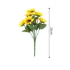 Decoratieve bloemen 1 stks/29cm 7-head kunstmatige planten zonnebloemto-bouquet trouwhuis decoratie bureaubladkantoor