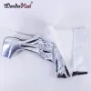 Boots Wonderheel 2021 Nouveau 20cm Talage clair Fétisan High Heel Minor Leather Sexy Plateforme sur les bottes de cosplay de genou