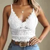 Women Seksowna koronkowa Bralette Bustier Oddychane damskie strzępy strzępy strzępy stanik bielizny vneck codziennie bieliznę Camisole 240326