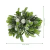 Flores decorativas Bouquet Mistletoe Bulbs Nativity Ornamentos de Natal Plantas de simulação de plástico de bola de férias