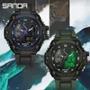 Relógios de pulso snada 2024 relógios masculinos Sports Sportswatch de pulso impermeável à prova d'água Fluorescente Display Digital Quartzo Digital Relógio 3173